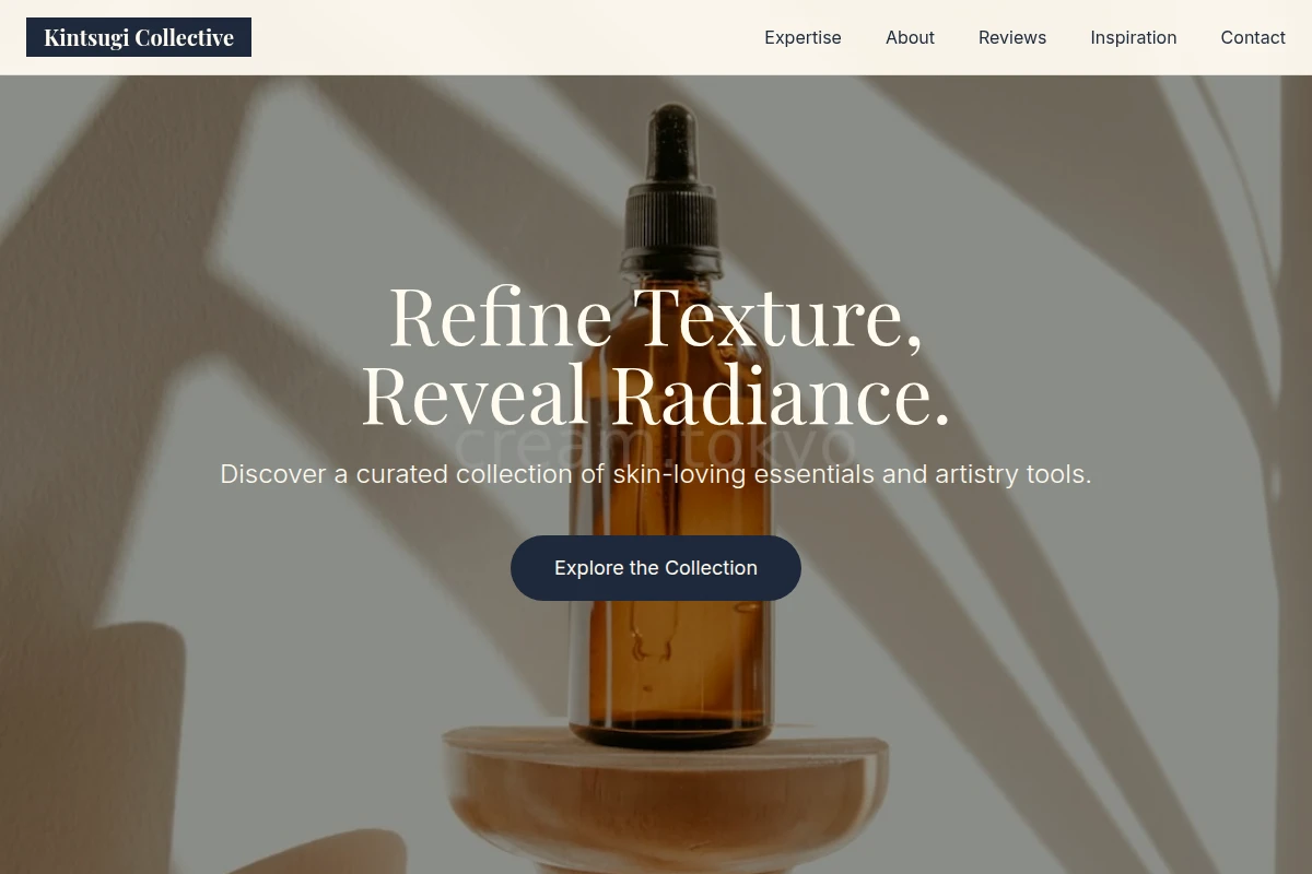 Minimalist Cosmetics Beauty Supply Store